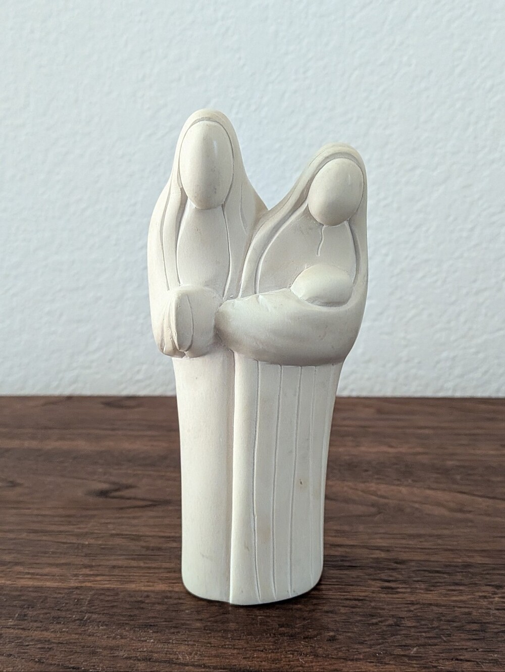 Hand Carved Soapstone Nativity Baby Jesus Mary Joseph Figure Religious Art 6"